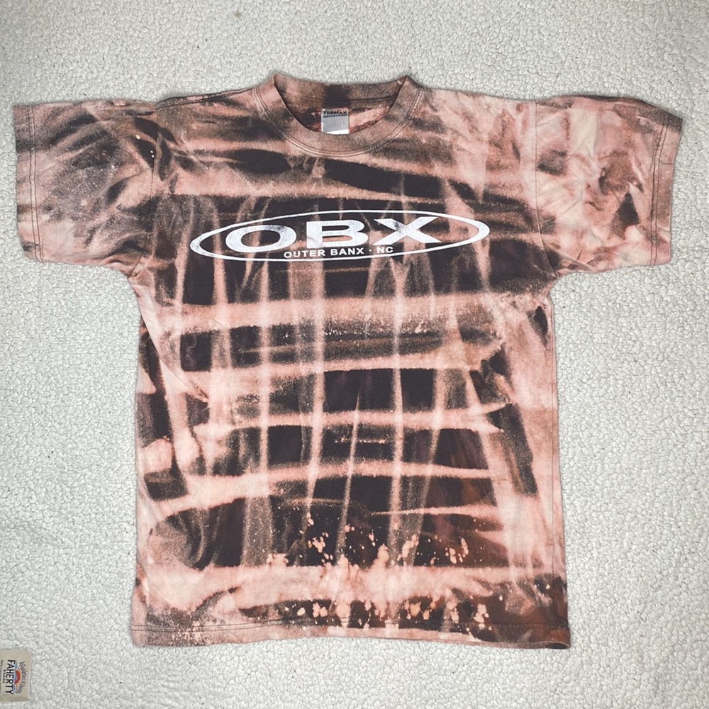 Outer Banks, NC Bleached T-Shirt: Size Medium